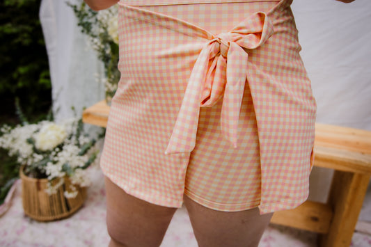 Peachy Picnic Dress
