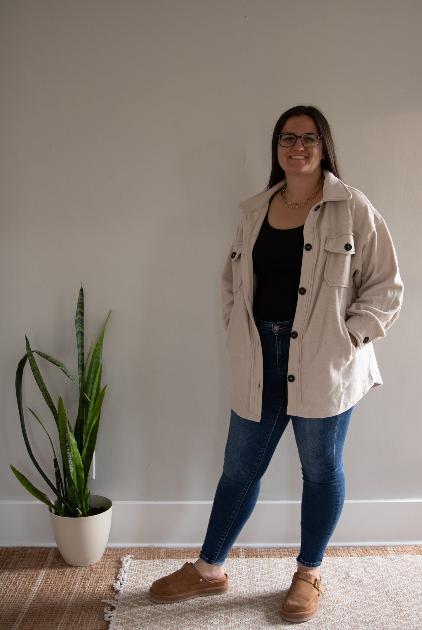 Fleece button up
