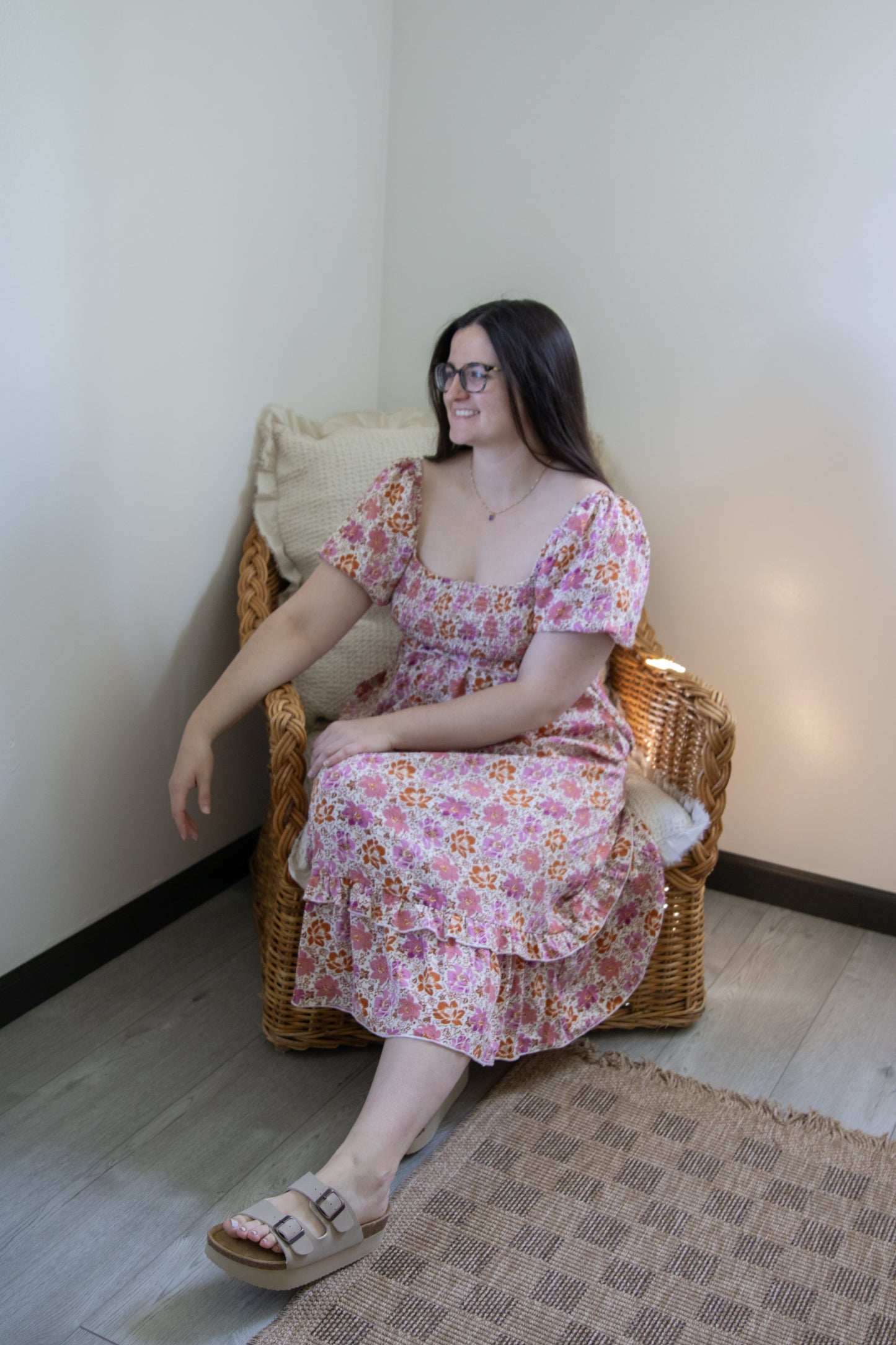 Pretty in Pink Midi Dress