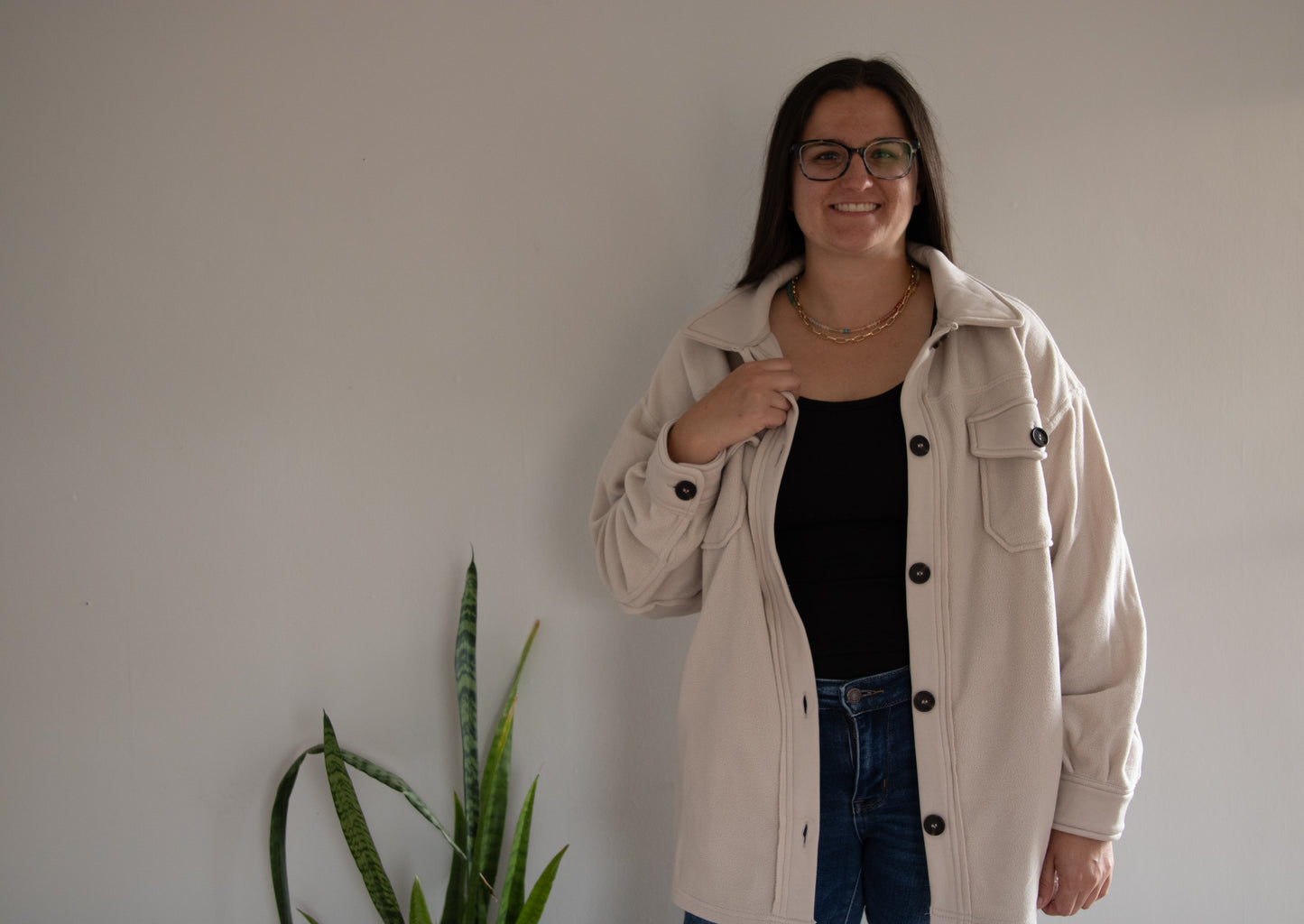 Fleece button up
