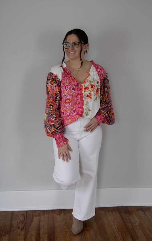 Floral Boho Blouse