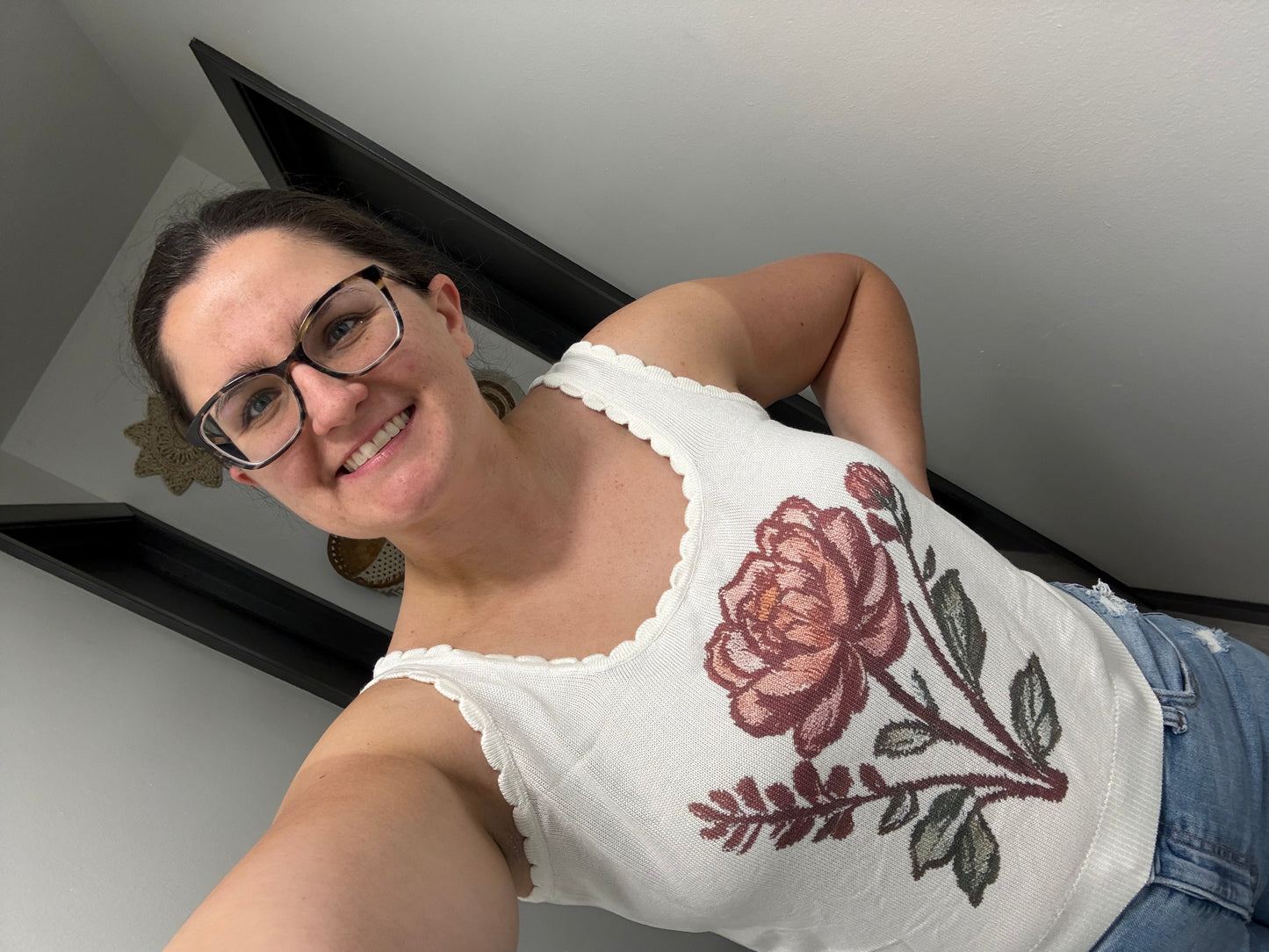 Stop and Smell the Roses tank