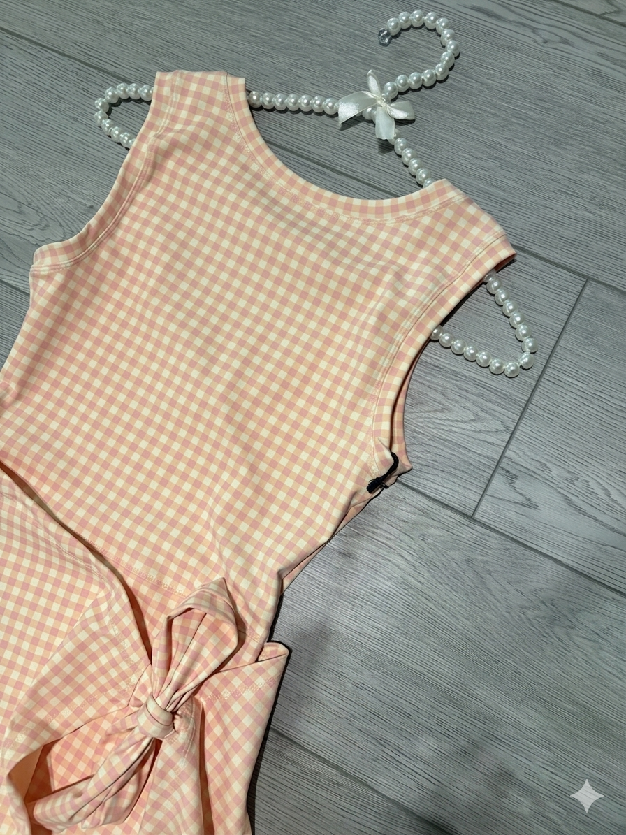 Peachy Picnic Dress