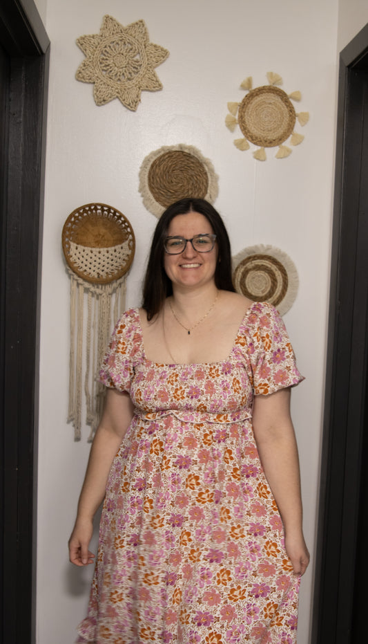 Pretty in Pink Midi Dress